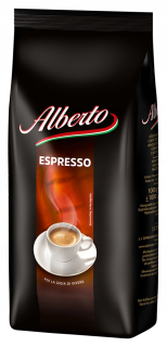 Zrnková káva -  Alberto Espresso 1 kg kávy granulované