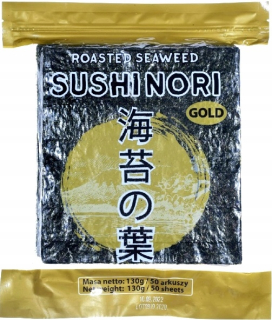 Japonska kuchyňa - Sushi Algae Nori Gold 50 kusov prvotriednej triedy