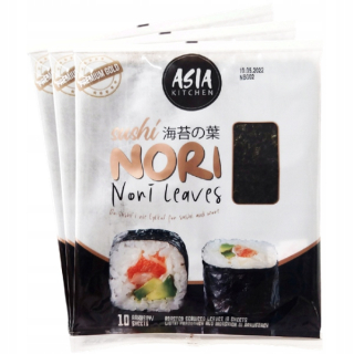 Japonska kuchyňa - ALGAY, ALGAY SUSHI NORI PREMIUM GOLD 3 x 10 ks