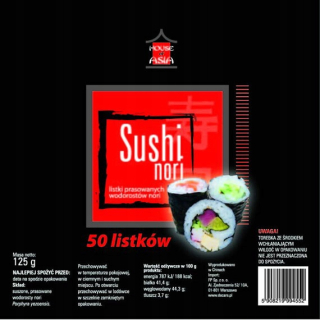 Japonska kuchyňa - Nori riasa na listy morských rias sushi listy 50 ks.