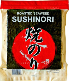 Japonska kuchyňa - Riasy z morských rias Nori Red na sushi 50 ks Chutné