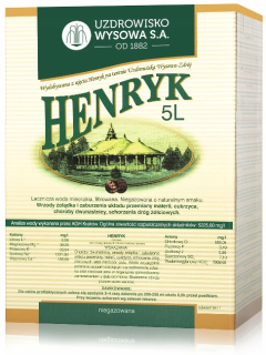 Alkalická liečivá voda HENRYK 4x 5L