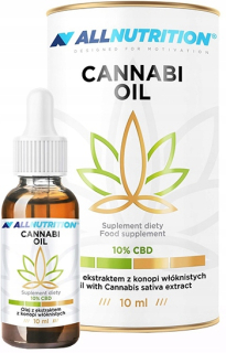 CBD - ALLNUTRITION CANNABI olej 10 ml 10% CBD krevety olej