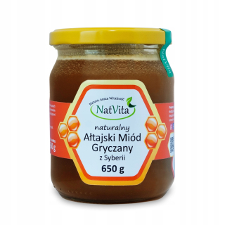 Ałtajski pohánkový med od Sibírsko 650g Natvita