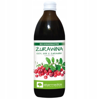 Alter Medica Juice 100% brusnica 500 ml