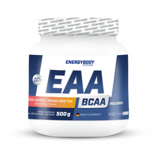 EAA aminokyseliny (z BCAA) + vtip. B6 (broskyňový ľadový čaj)