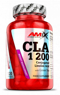 Spaľovač tuku - Amix CLA 1200 Zelený čaj Linoleická Kyselina chudnutie