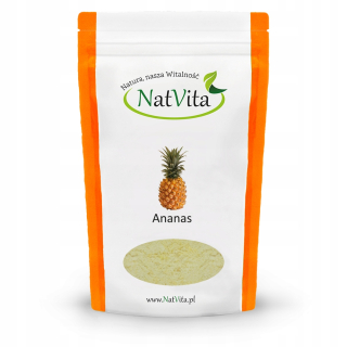 Sušené ovocie - Ananás ovocie lyofilizovaný prášok 100g natvita