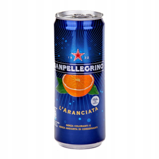 Aranciata v plechovke SAN PELLEGRINO 0,33l x 24ks
