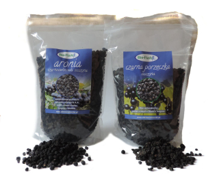 Sušené ovocie - ARONIA 1000G + Ríbenie čierne sušené 1000 g