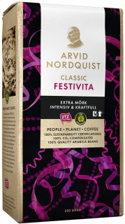 Káva mletá - Arvid Nordquist Festvita Extra Mork - Mielona * K