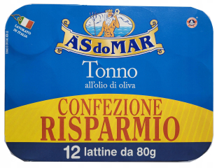 Rovnako ako tuniak Mar na olivovom oleji 12x80 g