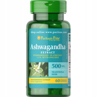 Extrakt Ashwagandha 500mg 60 K Puritanova pýcha