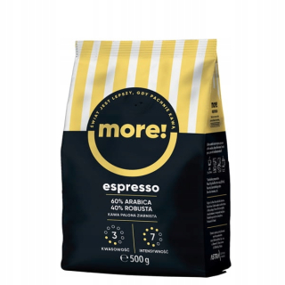 Zrnková káva -  Astra More Espresso 500 g kávových zŕn