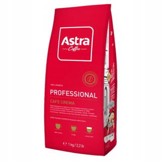Zrnková káva - ASTRA Professional Crema 1kg Káva Granul
