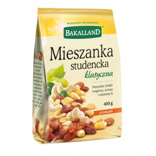 Orechy - BAKALLAND - STUDENTY MIESZANKA - 400G