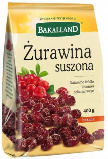 Sušené ovocie - BAKALLAND - Brusnica - 400G