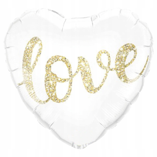 Darček na Valentína - BALLOON PARTY Deco Heart White Heart 1 PC.