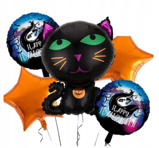 Halloween - Viacfarebný balón 12345 zmes návrhov