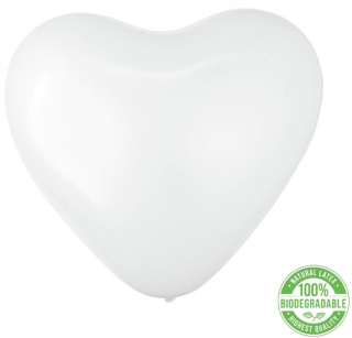 Darček na Valentína - Valentínske balóny biele 30 cm 6 ks