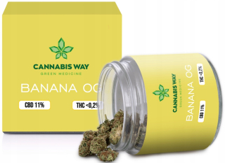 CBD - Banana og 11% Susz CBD Marihuana Cannabis Weed 5g