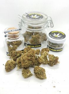 CBD - Banány Špeciálne CBD 2,1% -5,1% 5g SUSHI konope THCFRE