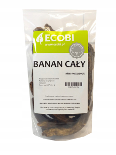 Sušené ovocie - Celé banány bez cukru 500g Prírodné ovocie