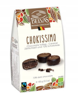 Belgická čokoláda z Toffee a Caramel Fair Trad
