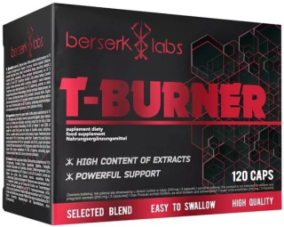 Spaľovač tuku - Berserk Labs T-Burner 120KAP tuk