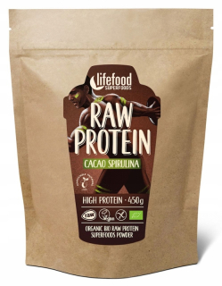 Rastlinný proteín s kakaom a spirulinovým surovým