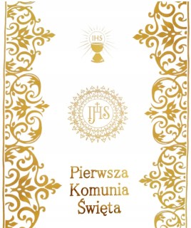 Prvé sväté prijímanie - Organza Tread for Communion s 35 cm tlačou - 5 m