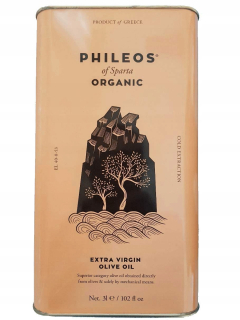 Olivový olej - BIO grécky extra panenský olivový olej PHILEOS 3 L