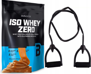 Proteín - BIO TECH ISO WHEY ZERO 500 g slaného karamelu