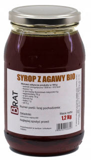 BIO AGAVE SYRUP RAW AGAVE 1200G Prírodné