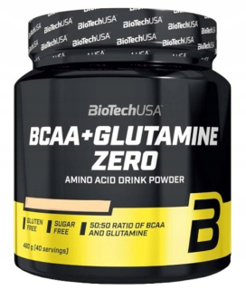 Aminokyseliny - Biotech BCAA + Glutamín Zero 480 g Aminokyseliny