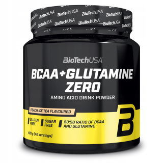 Aminokyseliny - Biotech BCAA + Glutamín Zero 480g Silné aminokyseliny