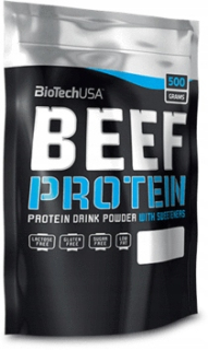 Proteín - Biotech Beef proteín 500g jahodový proteín