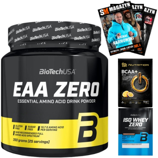 Aminokyseliny - Biotech EAA ZERO 350 g aminokyseliny silnú sochárstvo