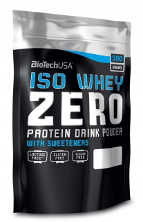 Proteín - Biotech Iso Srvátka Zero 500 g WPI proteín bez laktózy