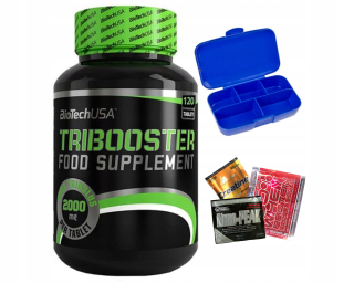 Kreatín - BIOTECH TRIBOOSTER 120 tabliet TRIBULUS 2000mg + ZADARMO