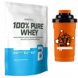 Proteín - Biotech US 100 Čistá srvátka 1000g Chocolate + Shaker