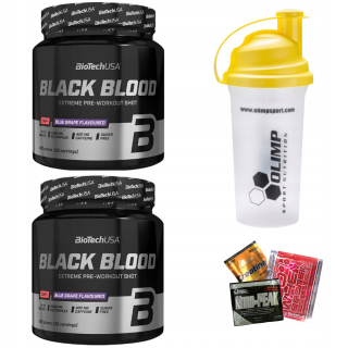 Aminokyseliny - Biotech USA Black Blood CAF + 660G Pre-cvičenie
