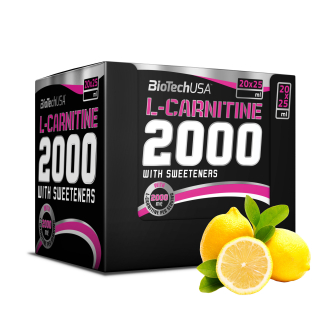 Spaľovač tuku - BIOTECH USA L-KARNITÍN 20x25ml ZNÍŽENIE KARNITÍNU