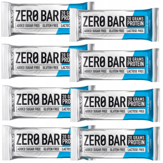Proteín - Biotech Zero Bar 8x 50g Bezlepkový nulový cukor