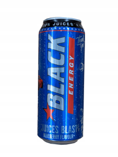 Čierna čučoriedka 12x500ml Jagoda Energetyk Snitch