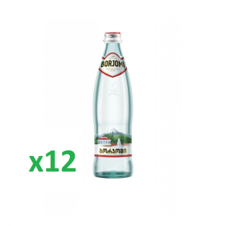 Borjomi. Minerálna voda. Sklenená fľaša 500 ml-12ks