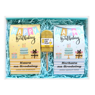Káva mletá -  BIRTHDAY BOX s čajom a mletou kávou s príchuťou
