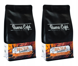 Zrnková káva -  BRAZÍLIA SANTOS 2 kg čerstvo upražená