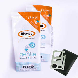 Káva mletá - Bristot Gentle Coffee Friendly 2PAK + Skúsenosti karty