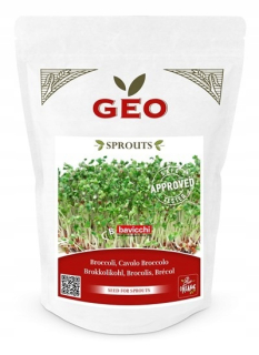 Brokolické semená na Geo Sprouts Certified 300g